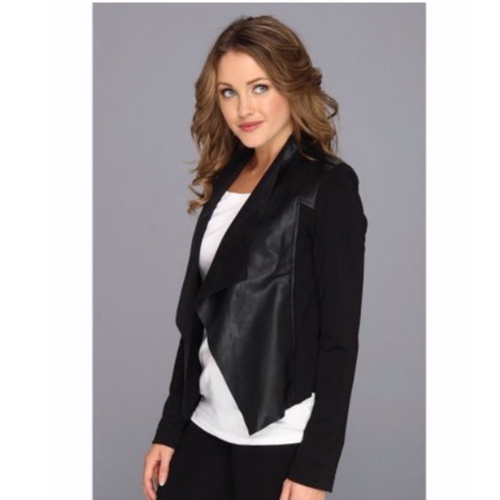 Kut from the kloth faux leather jacket, black
